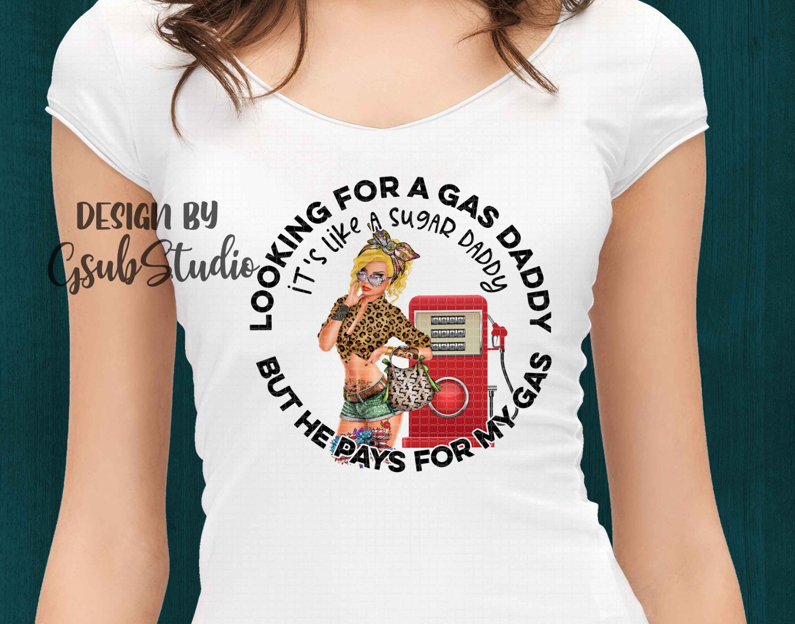 Looking for a gas daddy png sublimation design download, Blonde, DTG print, Sublimation graphics, Direct to Garment