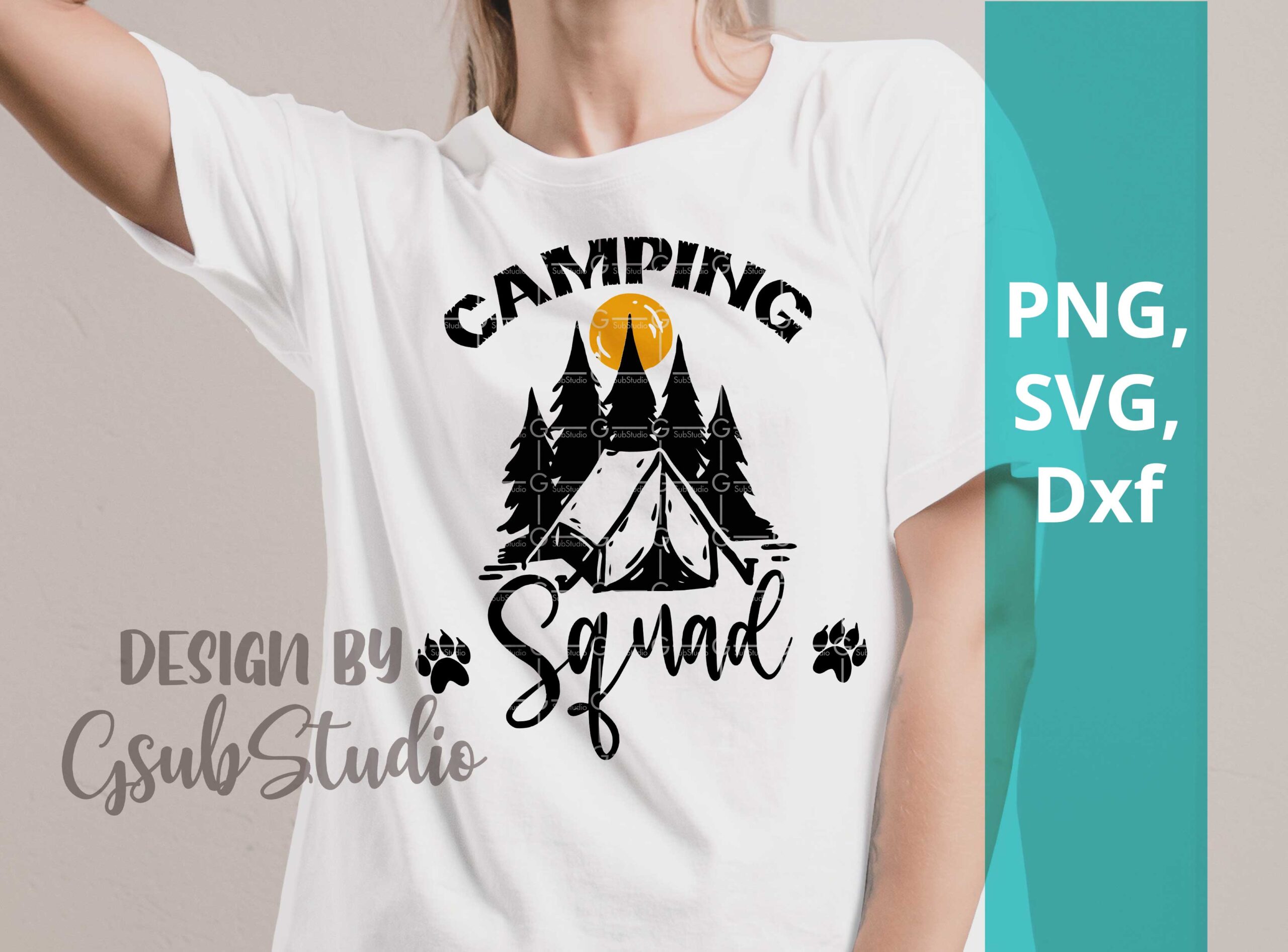 Camping svg Camp svg Summer Camping Squad