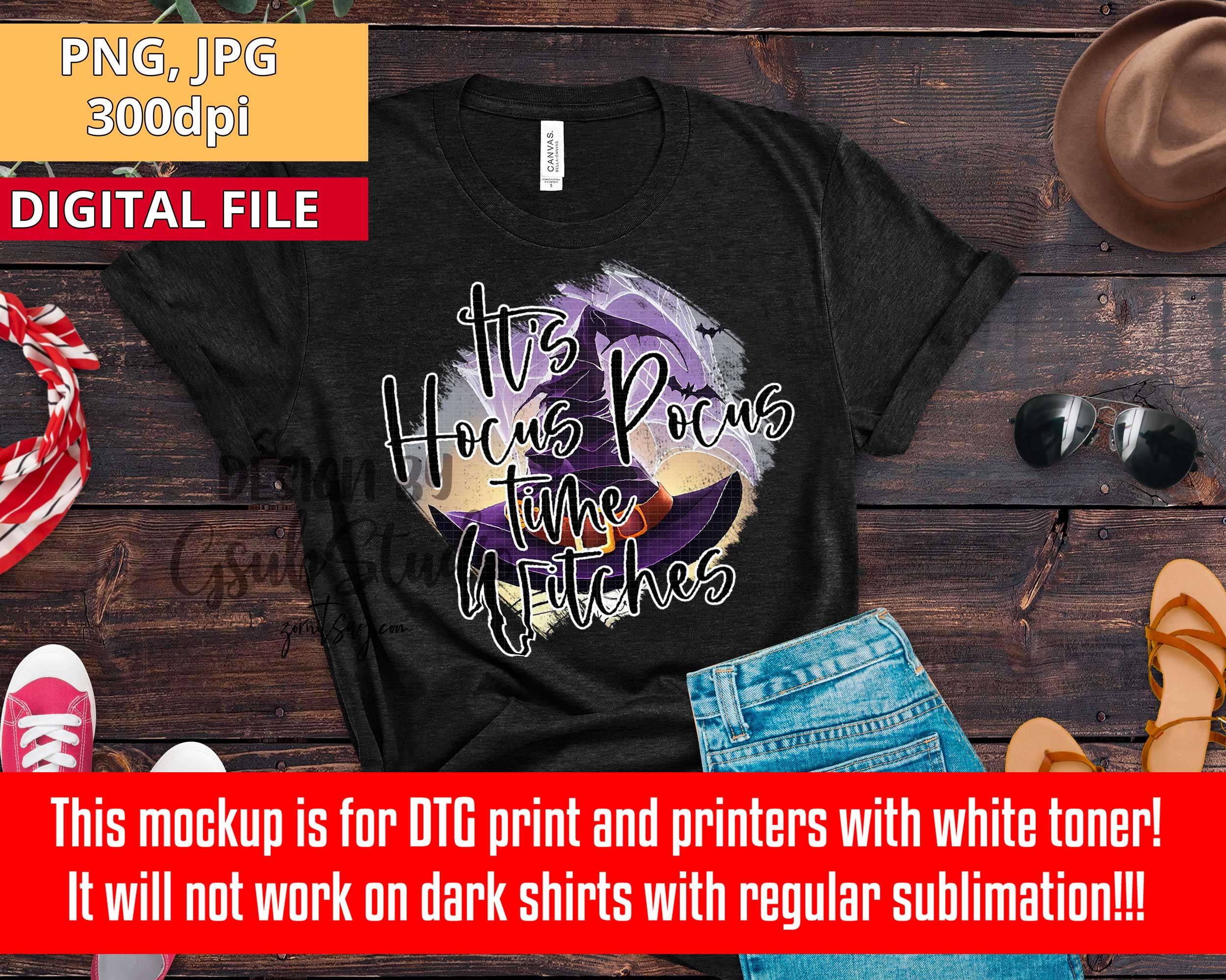 It's Hocus Pocus time witches png sublimation design, Halloween sublimation, Halloween png, Halloween t-shirt design, Hocus pocus design
